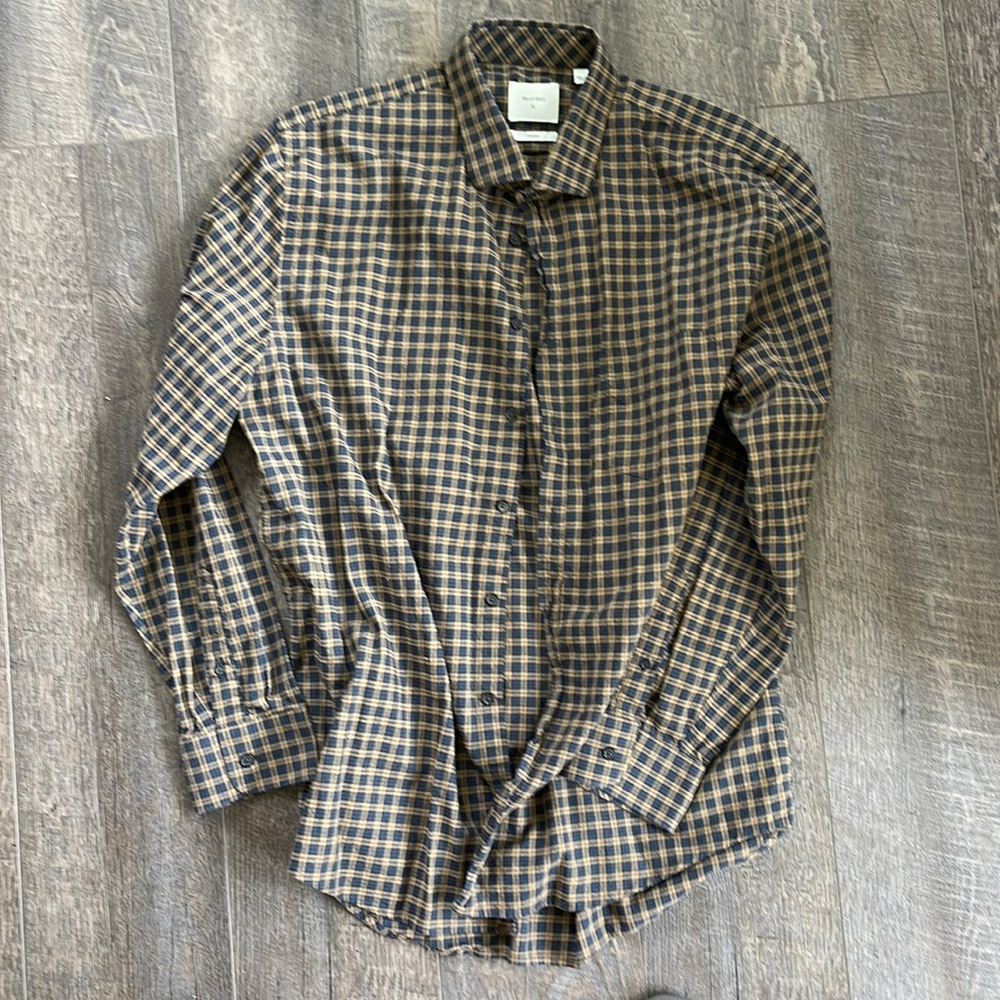 Billy Reid men’s flannel shirt. Italy.
